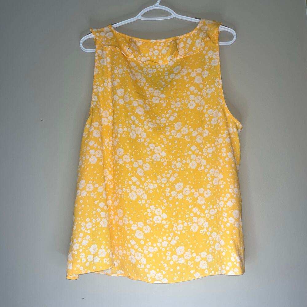 NWT! Lauren Conrad Yellow / White Tank Top Size XXL - Picture 2 of 11